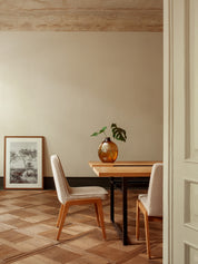 Chaise 200-125 VAR en tissu Boucle Mustard