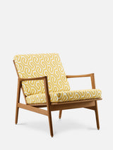 Stefan Lounge Chair in Coffee Mustard