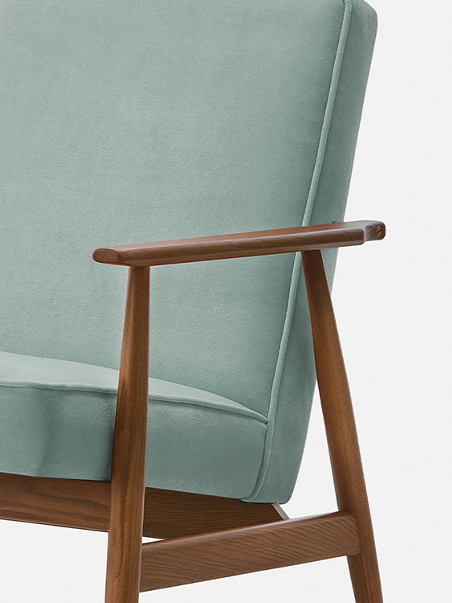 Fauteuil Fox en tissu Velvet Mint