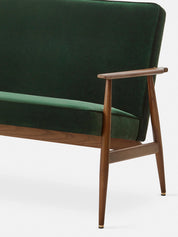 Sofa Fox w tkaninie Velvet Bottle Green