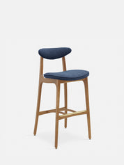 Krzesło barowe 200-190 M/75 w tkaninie Boucle Denim
