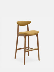 Krzesło barowe 200-190 M/75 w tkaninie Boucle Mustard
