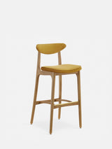 Krzesło barowe 200-190 M/75 w tkaninie Velvet Mustard