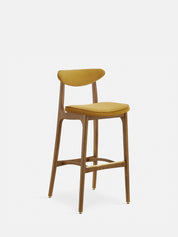 Krzesło barowe 200-190 M/75 w tkaninie Velvet Mustard