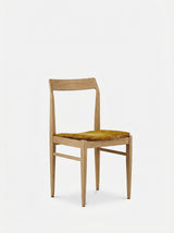 Chaise Homa 104 en tissu Marble Mustard