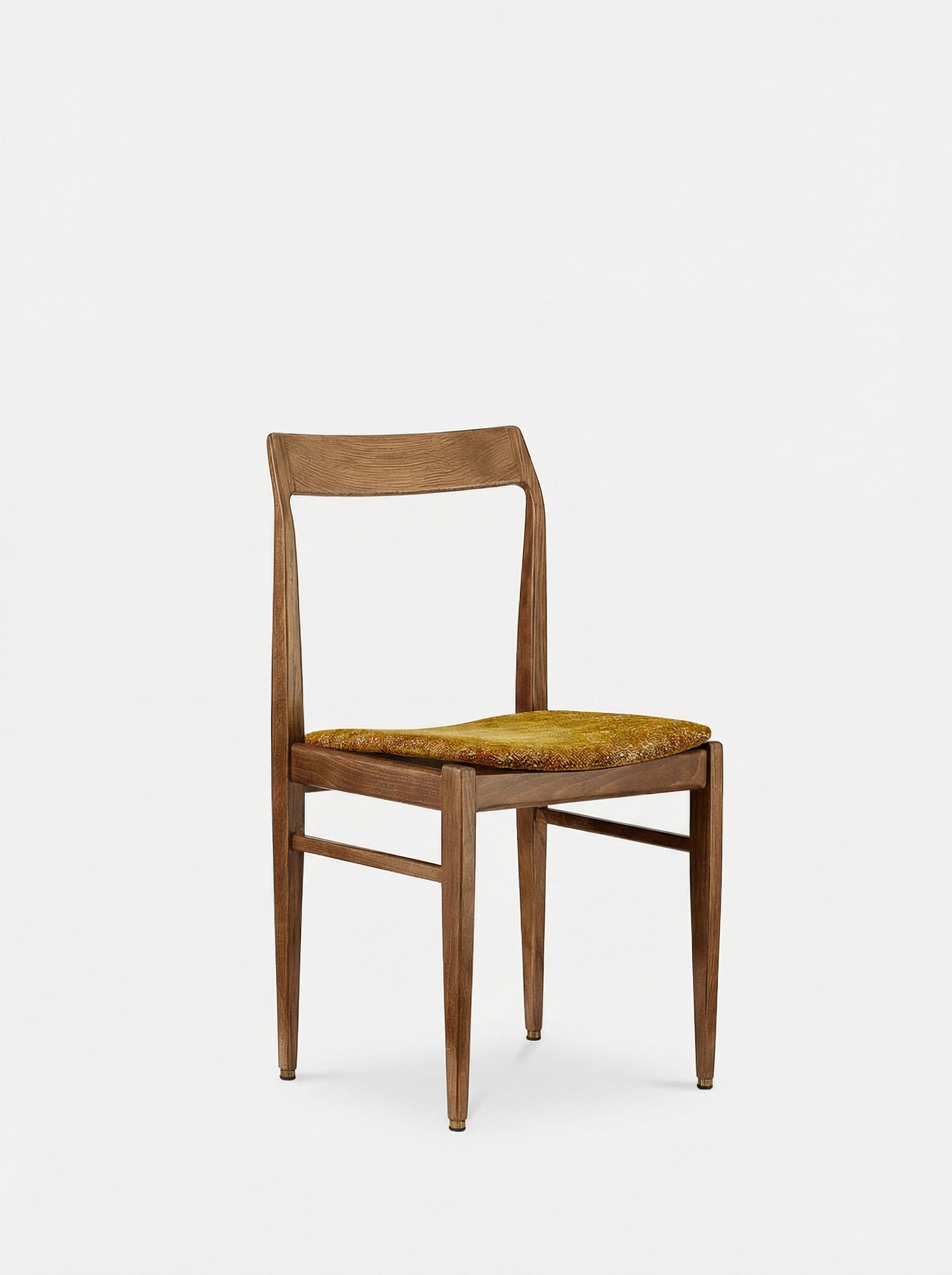 Chaise Homa 104 en tissu Marble Mustard