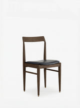 Homa 104 Chair in Natural Leather Black