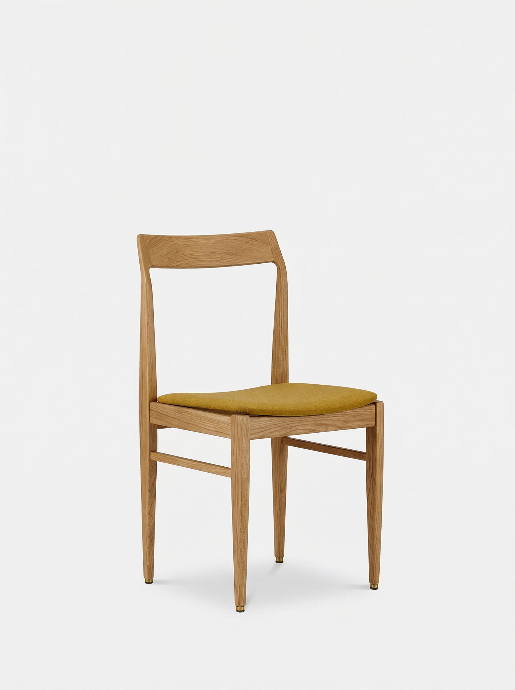 Chaise Homa 104 en tissu Recycled Wool Mustard