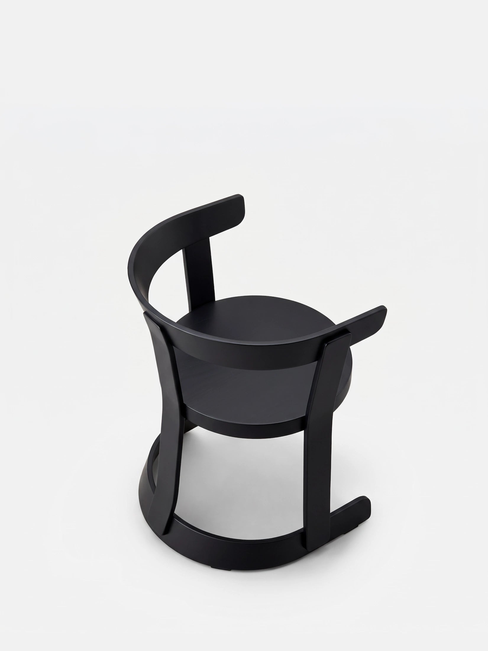 Hourglass Chair Timber Black