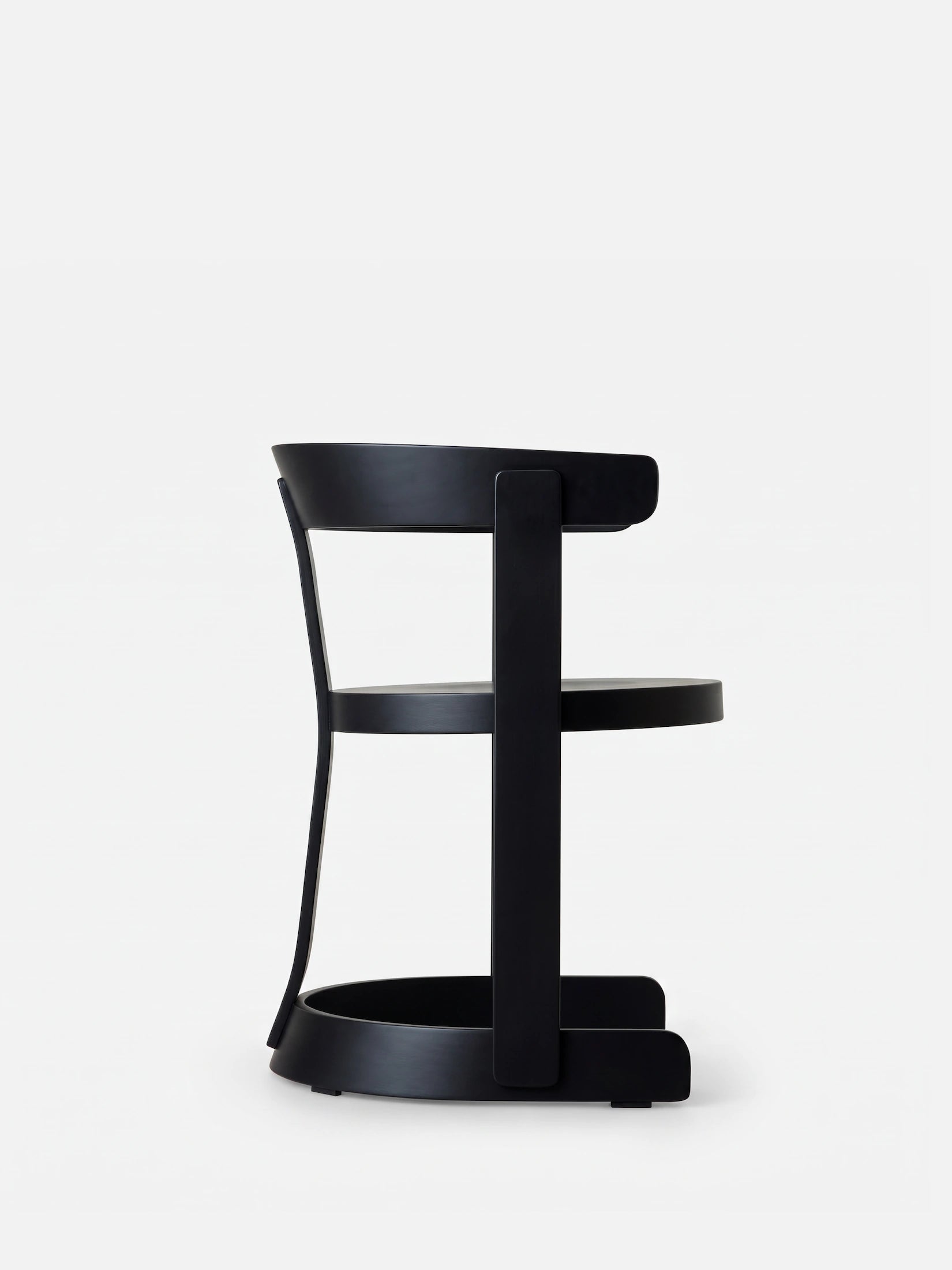 Hourglass Chair Timber Black
