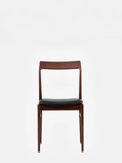 Krzesło Homa 104 w wykończeniu Natural Leather Black