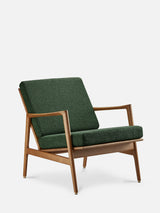 Stefan Lounge Chair in Boucle Bottle Green