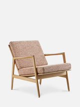 Fauteuil Stefan en tissu Braid Sierra