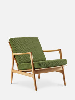Fotel Stefan w tkaninie Cord Grass