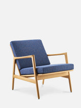 Stefan Lounge Chair in Grain Bleu Nuit