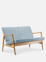Sofa dwuosobowa Stefan w tkaninie Boucle Blue