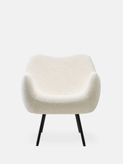 Fotel RM58 Soft w tkaninie Boucle Creme