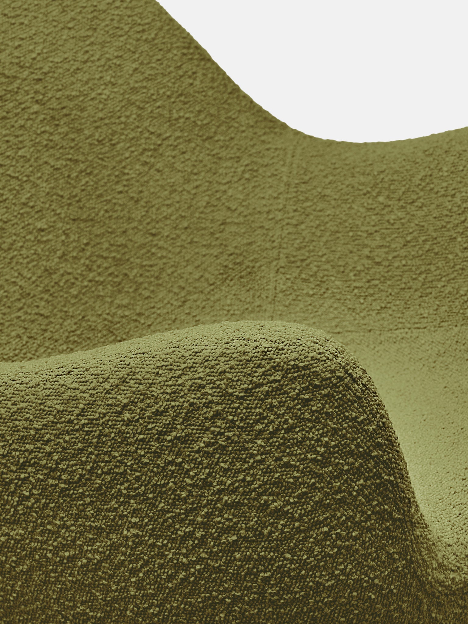 Fauteuil RM58 Soft en tissu Boucle Mustard