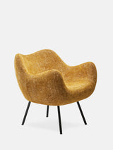 Fauteuil RM58 Soft en tissu Marble Mustard