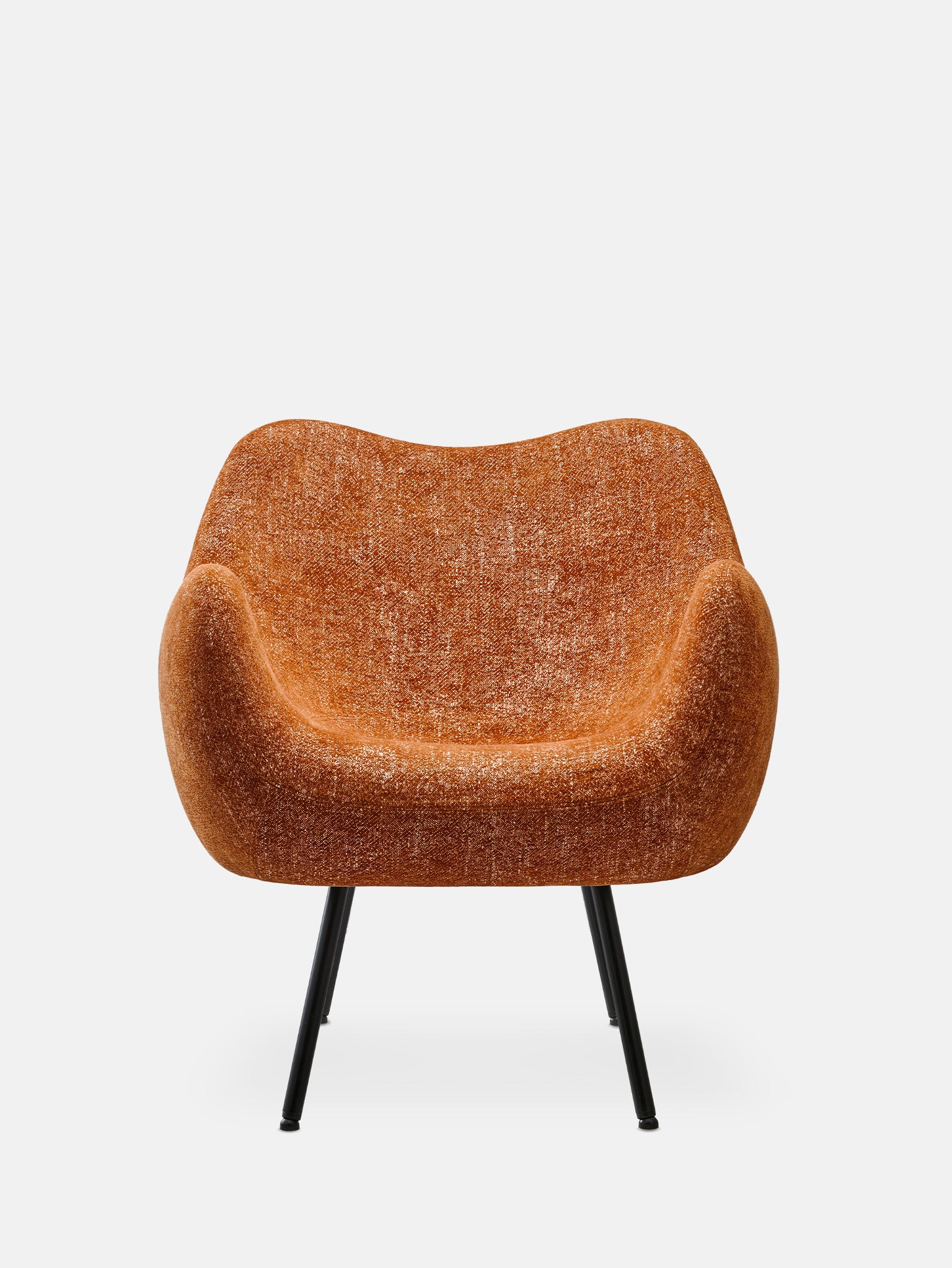 Fauteuil RM58 Soft en tissu Marble Orange