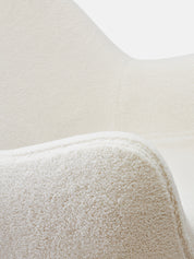 Fotel RM58 Soft w tkaninie Teddy Creme