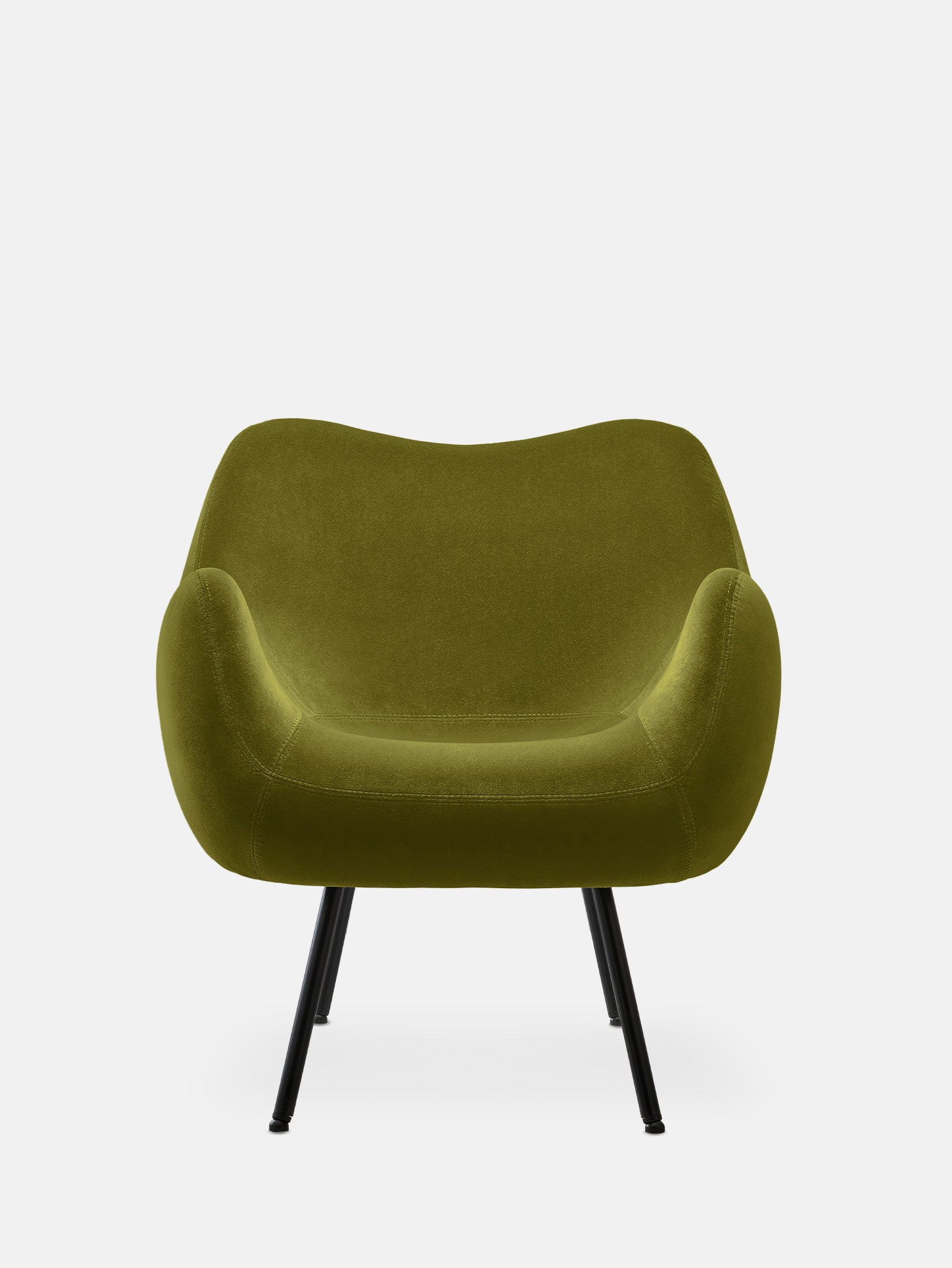 Fotel RM58 Soft w tkaninie Velvet Olive