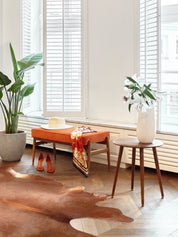 Banquette Fox 90 en tissu Boucle Mustard