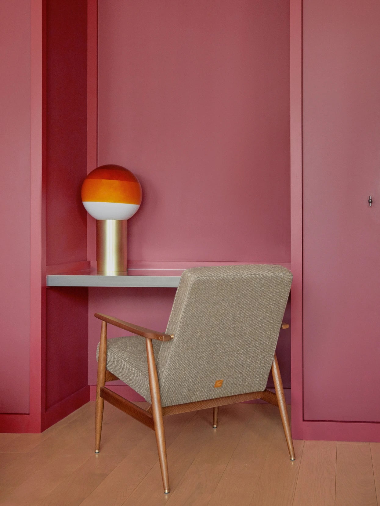 Fotel Fox w tkaninie Boucle Beige