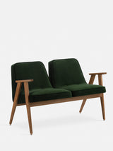 Sofa dwuosobowa 366 w tkaninie Velvet Bottle Green