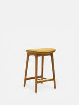 Stołek barowy 200-190 S/65 w tkaninie Boucle Mustard