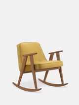 Fotel bujany 366 w tkaninie Velvet Mustard