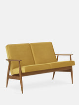 Sofa dzielona Fox w tkaninie Velvet Mustard