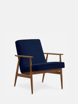 Fox Lounge Chair in Velvet Indigo