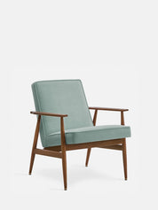 Fox Lounge Chair in Velvet Mint