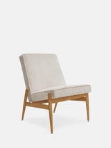 Fauteuil Club Fox en tissu Cord Creme