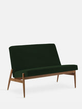 Sofa klubowa Fox w tkaninie Velvet Bottle Green