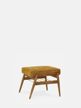 Podnóżek Fox w tkaninie Marble Mustard