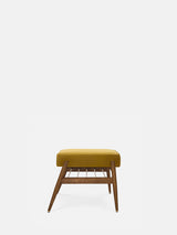 Fox Footrest in Shine Velvet Mustard