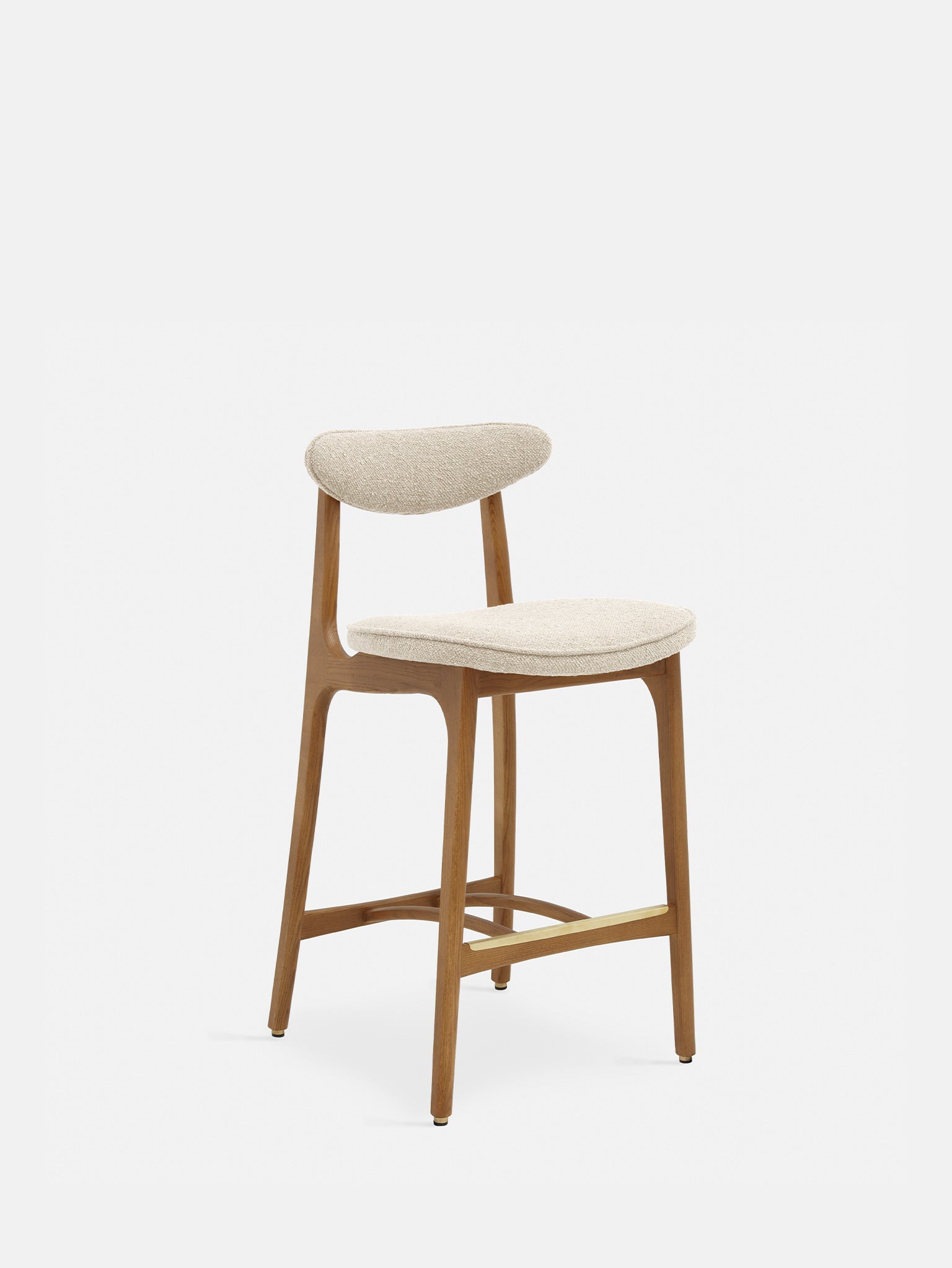 Krzesło barowe 200-190 S/65 w tkaninie Boucle Creme