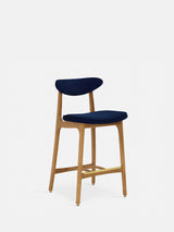 Krzesło barowe 200-190 S/65 w tkaninie Velvet Indigo