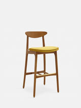 200-190 Bar Stool M/75 Mix in Shine Velvet Mustard